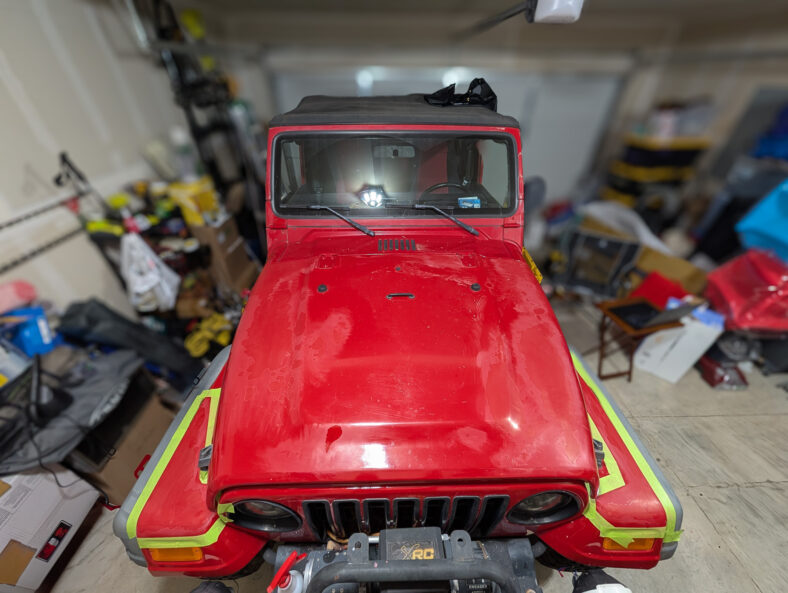 The Prepared Hood And Fenders On My Jeep Before Painting