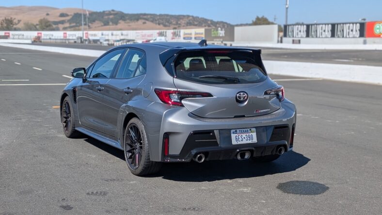 I'm Not Too Old, Or Too "Mom," To Have Fun Driving the Toyota GR Corolla 4 The Rear End Of The 2026 Toyota Gr Corolla