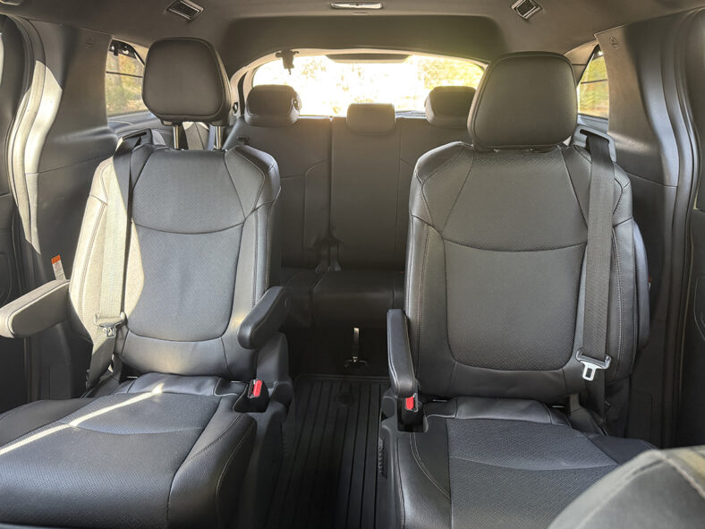 The Spacious Interior Of The 2025 Toyota Sienna Platinum Awd Hybrid