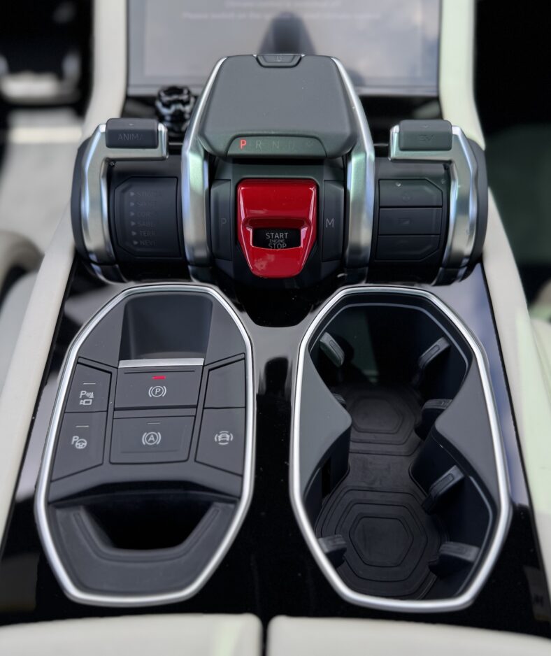 The Center Console And The Iconic Starter Button In The Lamborghini Urus Se