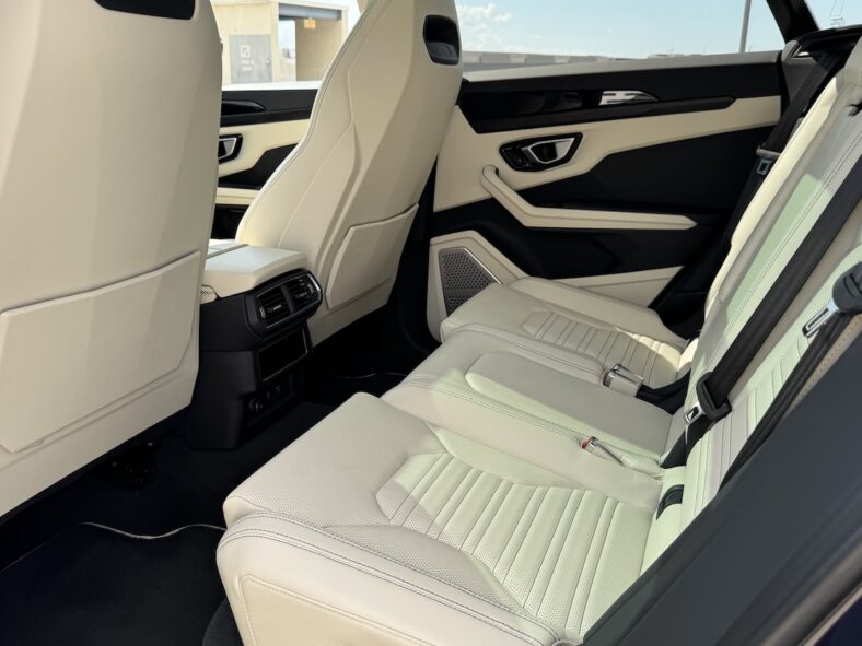 The Rear Seat In The Lamborghini Urus Se