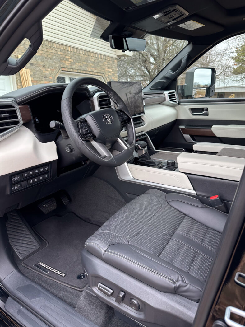 The Interior Of The Toyota Sequoia