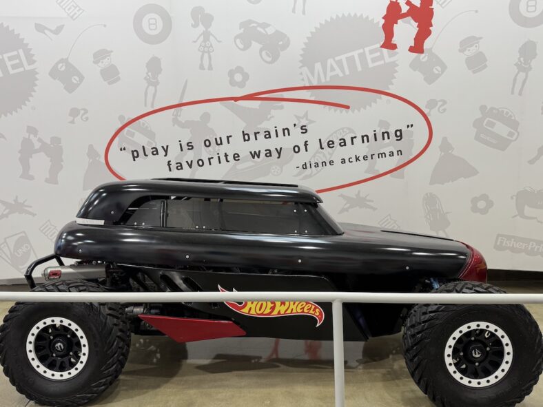 A Hot Wheels Custom Full-Size Car On Display At The Mattel Design Center