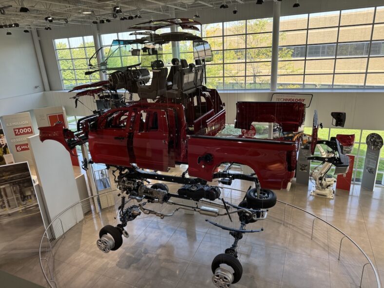 The Disassembled Toyota Tundra Found At The Toyota Princeton Assembly Plant Heritage Center