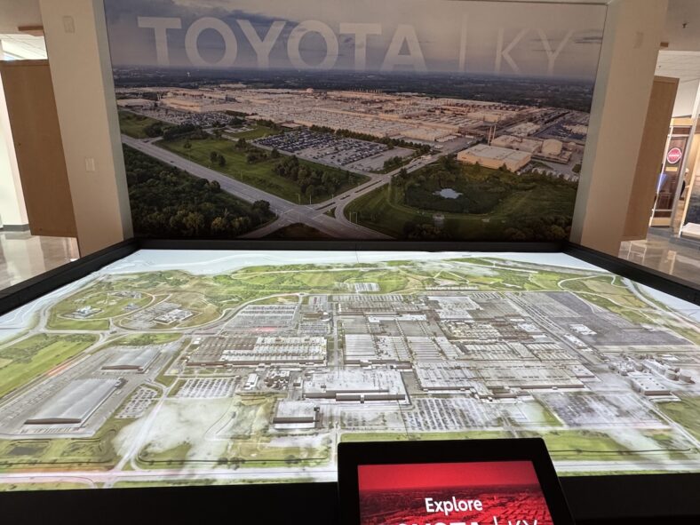 A Map Shows The Full Scope Of The Toyota Georgetown Plant And Its Nearly 1 Million Square Feet Of Space