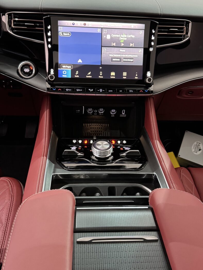 For 2026 the Jeep Grand Wagoneer Got A Makeover and Now It's More Jeep, Exactly as It Should Be 9 The Center Console Of The 2026 Jeep Grand Wagoneer Phev