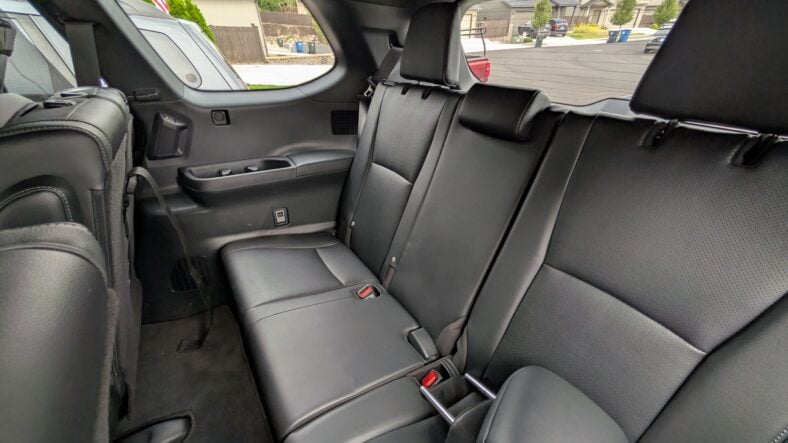 The Third Row Of The 2025 Toyota Grand Highlander Nighshade Hybrid