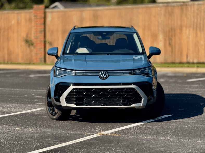The Front End Of The 2025 Vw Taos