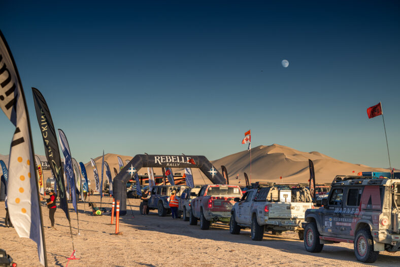 The Finish Line Of The Rebelle Rally