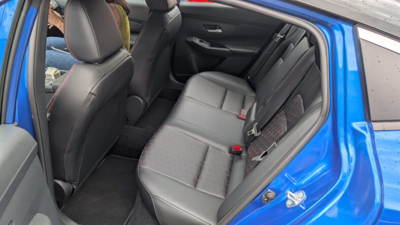 The Rear Seats Of The 2026 Nissan Sentra Sr