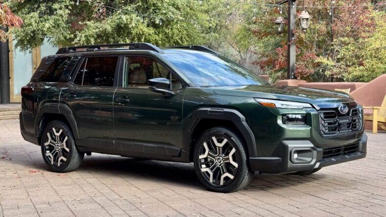 The 2026 Subaru Outback In A Dark Green