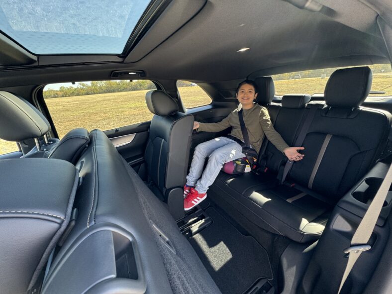 My Son Sitting In The Third Row Of The 2026 Mazda Cx-90