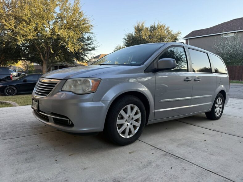 The Front End Of Our Minivan, A 2014 Chrysler Town &Amp; Country