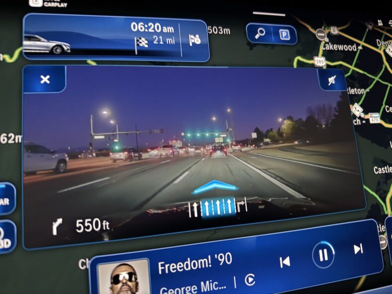 Augmented Reality Navigation In The Mercedes-Benz E450 All Terrain