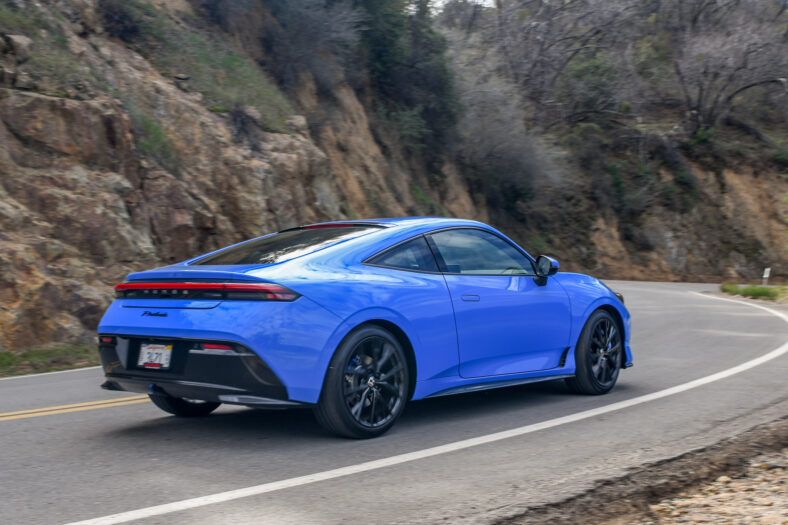 A Rolling Shot Of The 2026 Honda Prelude'S Rear Quarter End