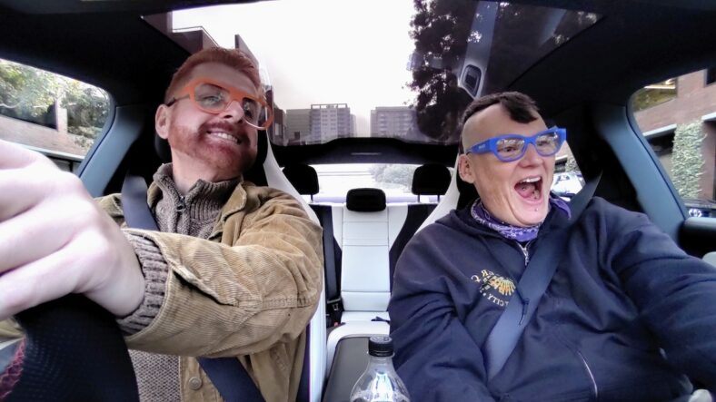 The Selfie Camera In The Mercedes-Benz Cla Captured Nik Miles And I Enjoying The Drive