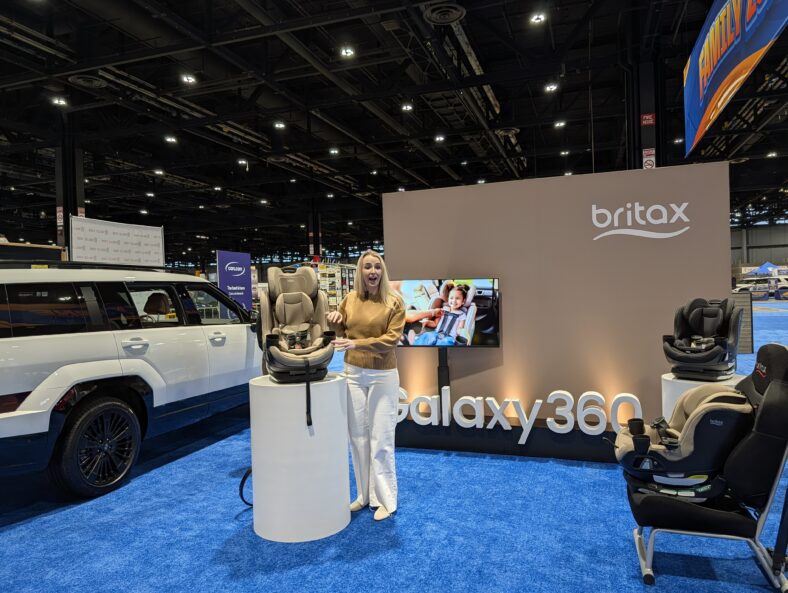 The Britax Galaxy360: A Rotating Car Seat That Actually Makes Kid-Hauling Easier 3 Britax Engineer, Angela, Discussing The New Galaxy360 Car Seat