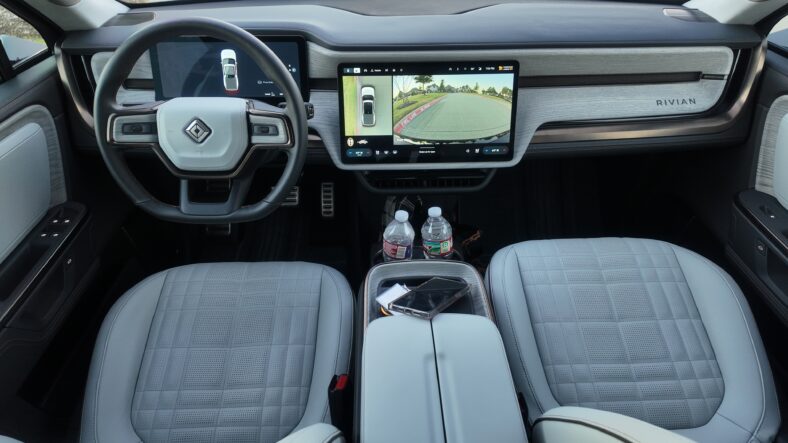 The Driver Controls Of The 2026 Rivian R1T Quad