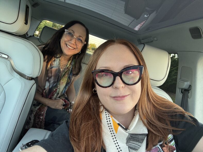 Natalie Merola And Her Mom In The Rivian R1T Quad