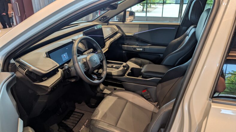 The Driver'S Seat Of The 2027 Toyota Highlander Ev