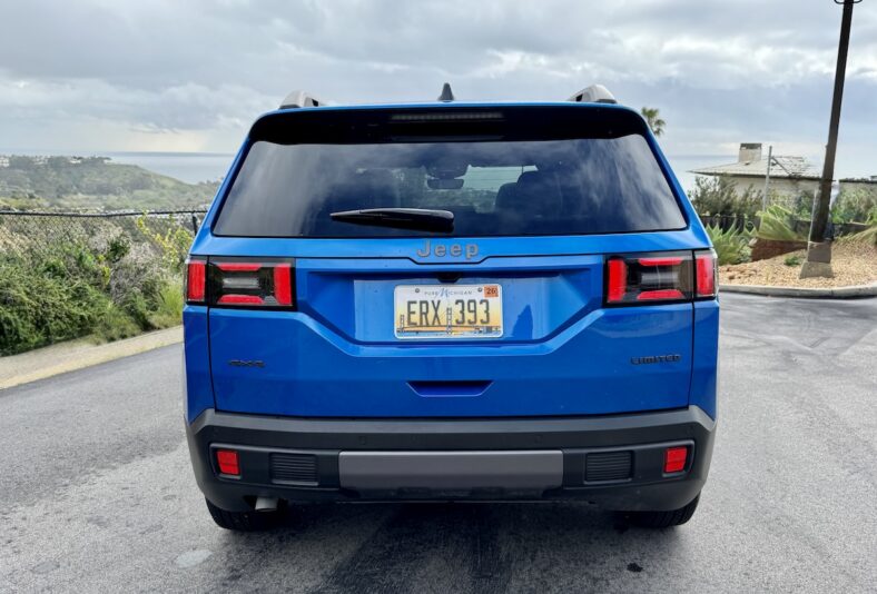 The Rear End Of The 2026 Jeep Cherokee Shows Off Its New Tail Lights