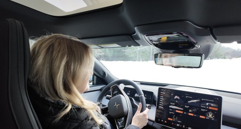 Behind The Wheel Of The Polestar 4 On The Ice Track