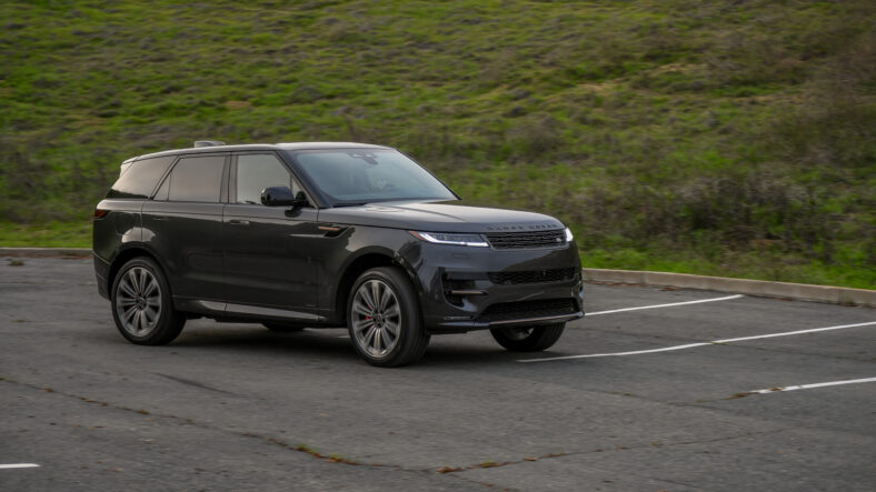 A Rolling Shot Of The 2025 Land Rover Range Rover Sport Autobiography Phev