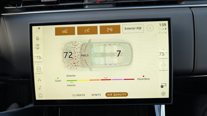 The Air Purifier Setting In The 2025 Land Rover Range Rover Sport Autobiography Phev