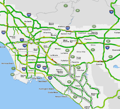 la traffic maps